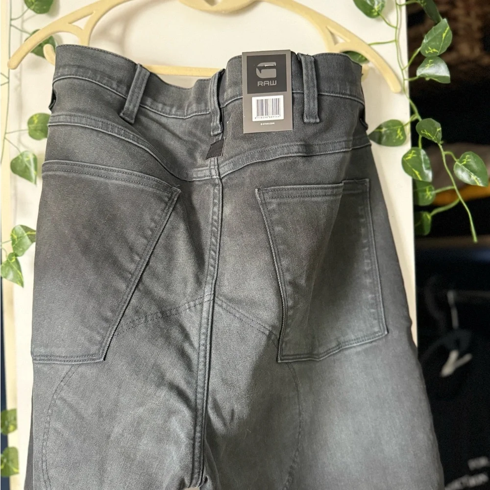 G-STAR RAW men’s grey jeans 3D Zip Knee Skinny 34/36 NWT - Picture 5 of 6